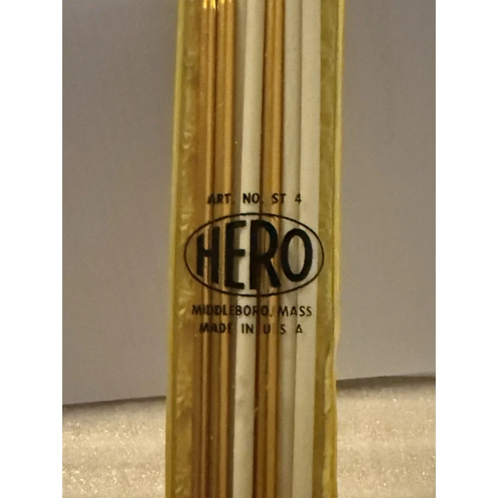 Vtg Scovill Hero Knitting Needles Size 5 10